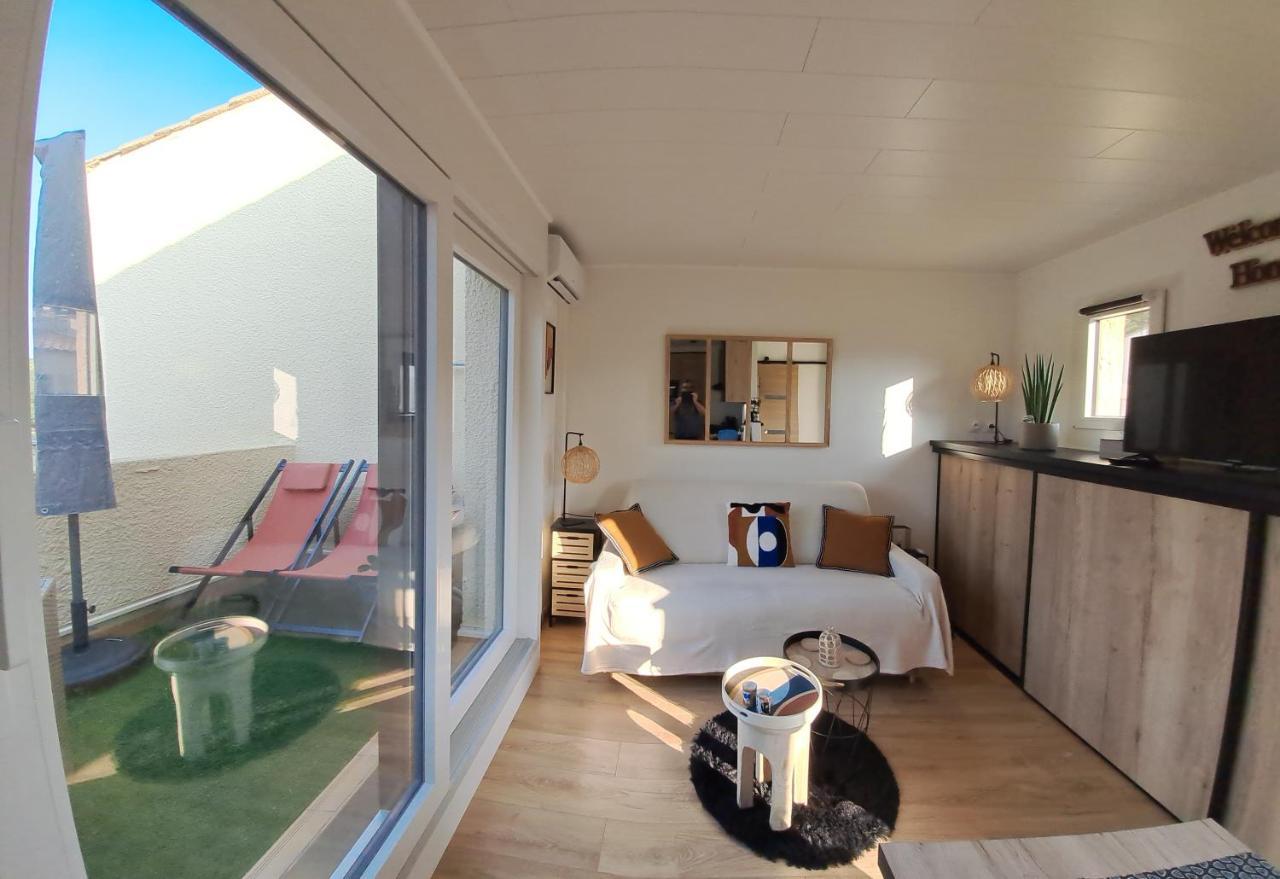 Studio Climatise Cosy Avec Grande Piscine Chauffee Agde Esterno foto
