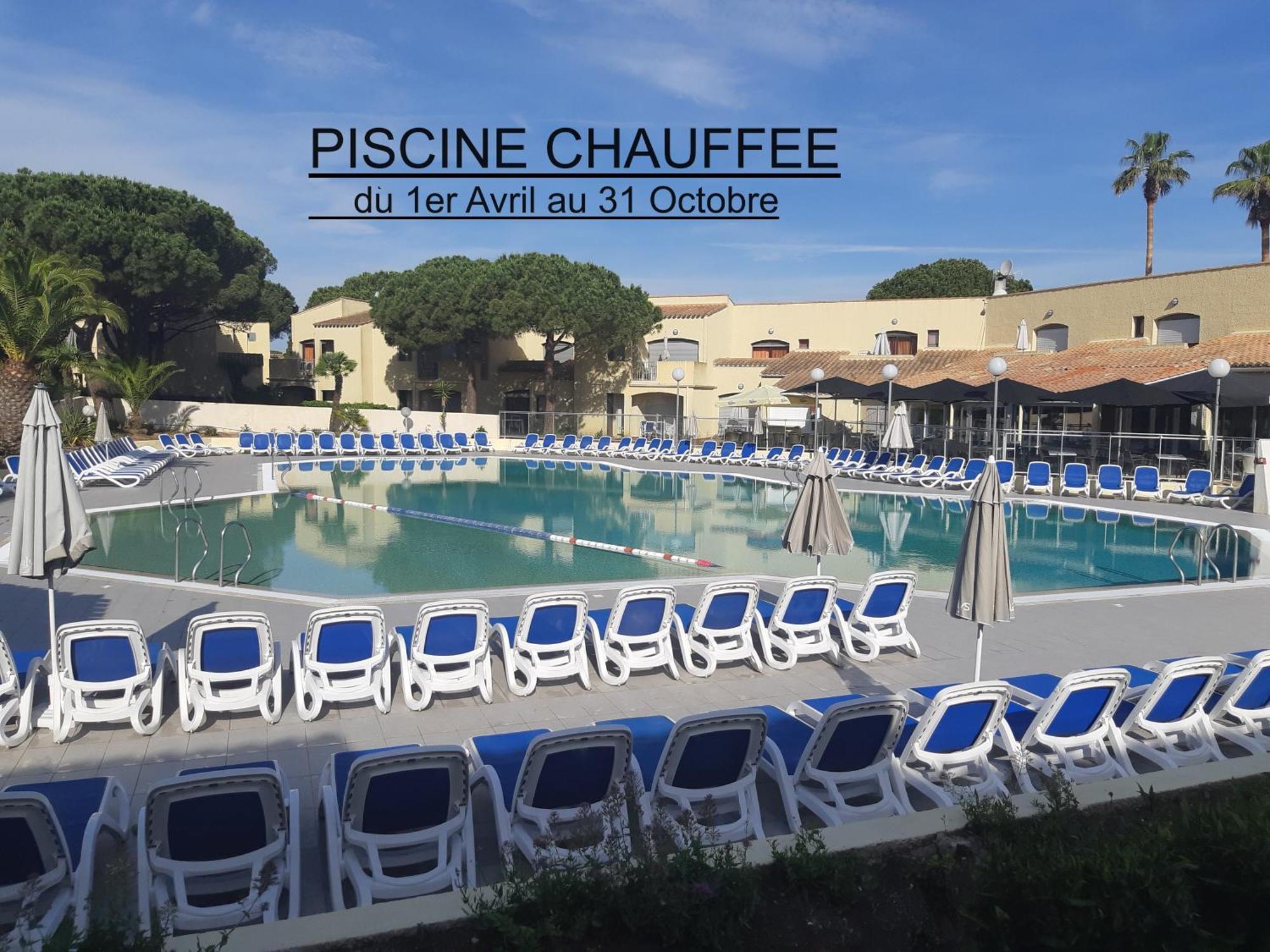 Studio Climatise Cosy Avec Grande Piscine Chauffee Agde Esterno foto